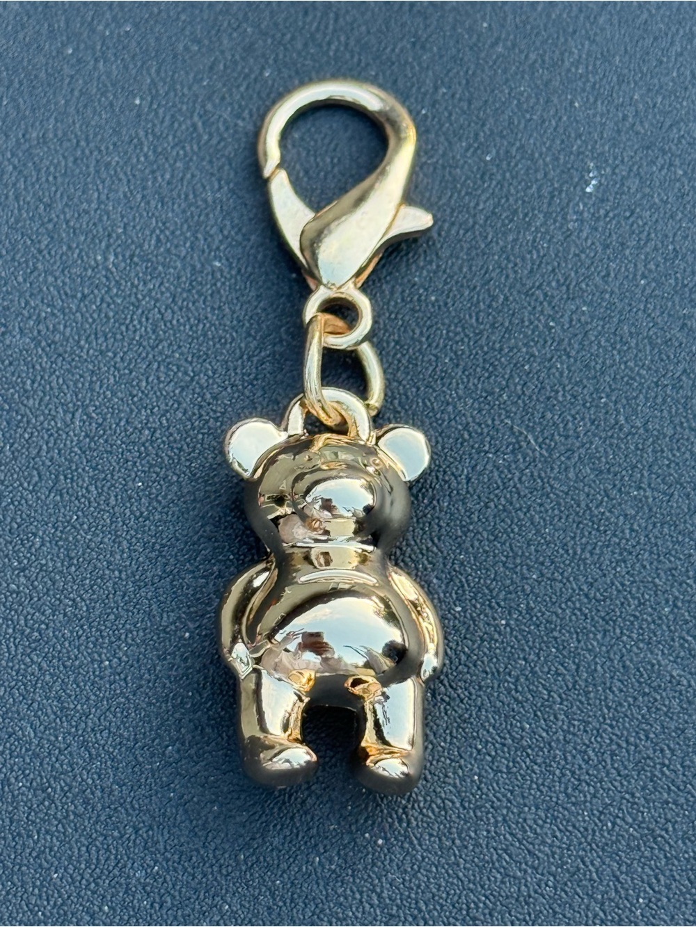 Coach Gold-Tone Teddy Bear Clip Charm